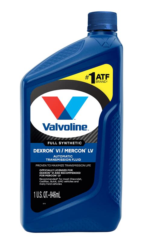 valvoline transmission fluid dexron vi.